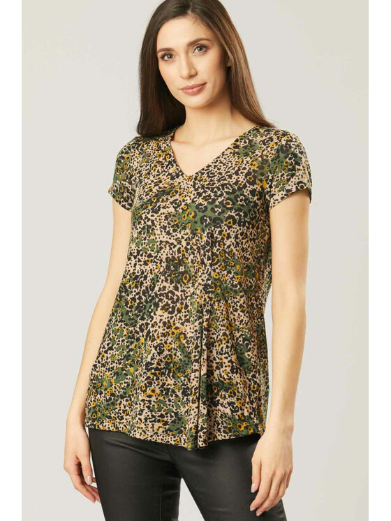 QUIOSQUE QUIOSQUE Blúzka GREENMORO BLOUSE Béžová Regular Fit