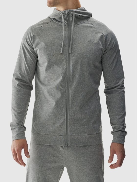 4F 4F Felpa tecnica 4FWAW24TFSWM403-25M Grigio Regular Fit