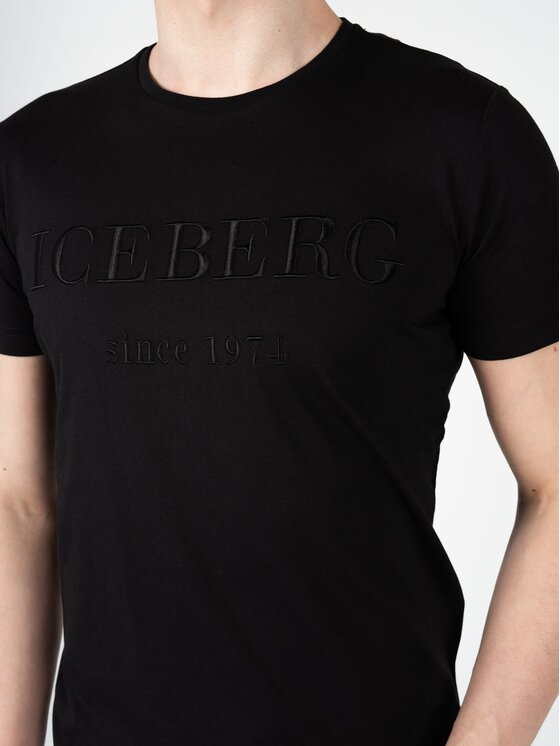 Iceberg Iceberg T-Shirt F0146301 Černá Regular Fit