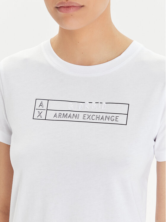 Armani Exchange Armani Exchange T-shirt 3DYT01 YJ3RZ 1000 Bijela Regular Fit