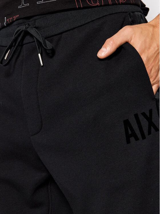 Armani Exchange Armani Exchange Teplákové kalhoty 6KZPFR ZJ6LZ 1200 Černá Regular Fit