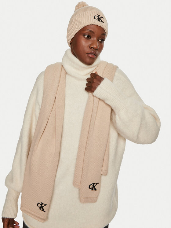Calvin Klein Calvin Klein Зимен шал Seasonal K60K612662 Розов