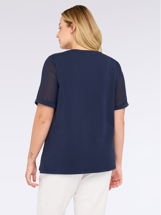 Fiorella Rubino Fiorella Rubino T-shirt G255L008575N034 Blu Boxy Fit