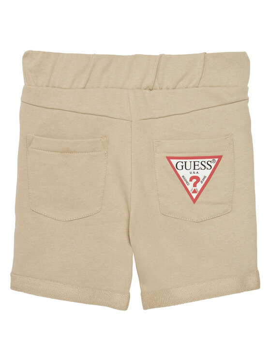 Guess Guess Set tricou și pantaloni scurți N5GG05 K8HM4 Bej Regular Fit