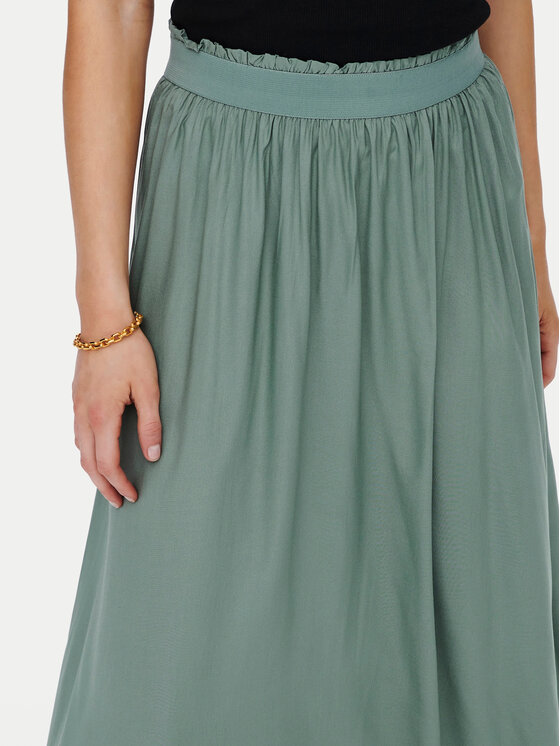 ONLY ONLY Maxi szoknya Venedig 15164606 Zöld Regular Fit