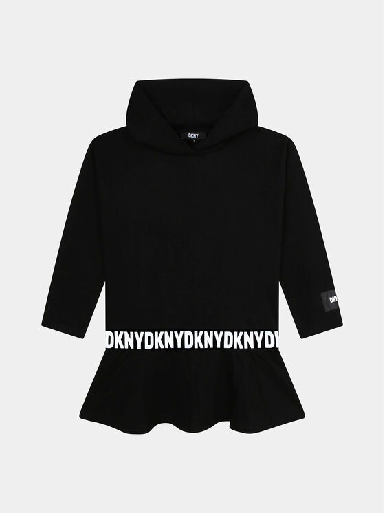 DKNY DKNY Φόρεμα υφασμάτινο D32905 S Μαύρο Regular Fit