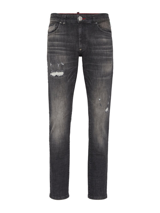 PHILIPP PLEIN PHILIPP PLEIN Jeansy 27843 Szary Straight Leg
