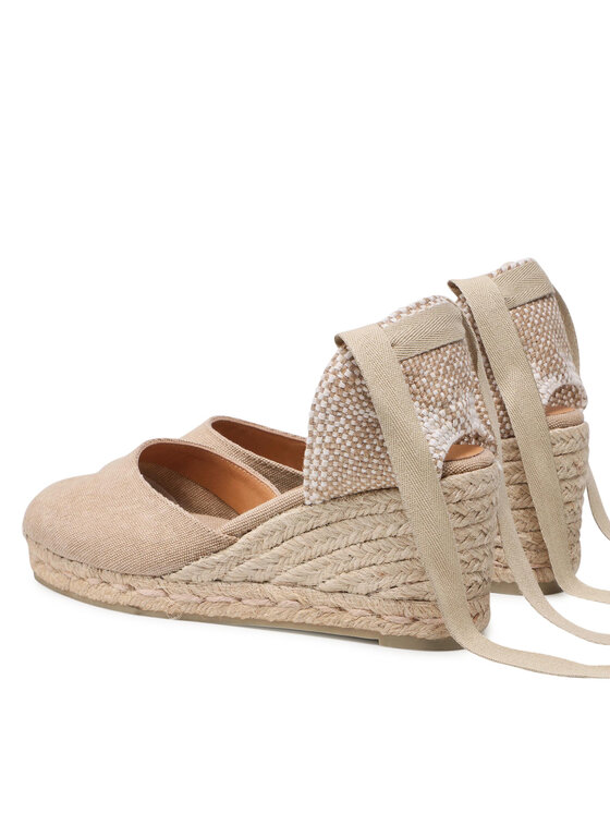Castañer Castañer Espadryle Carina/6/002 021644-2017 Beżowy