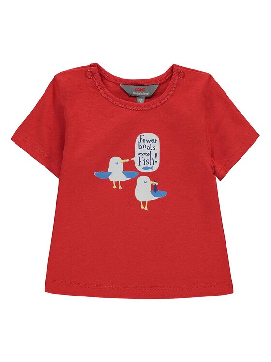 Kanz Kanz T-Shirt 1912871-2550 Czerwony Basic Fit
