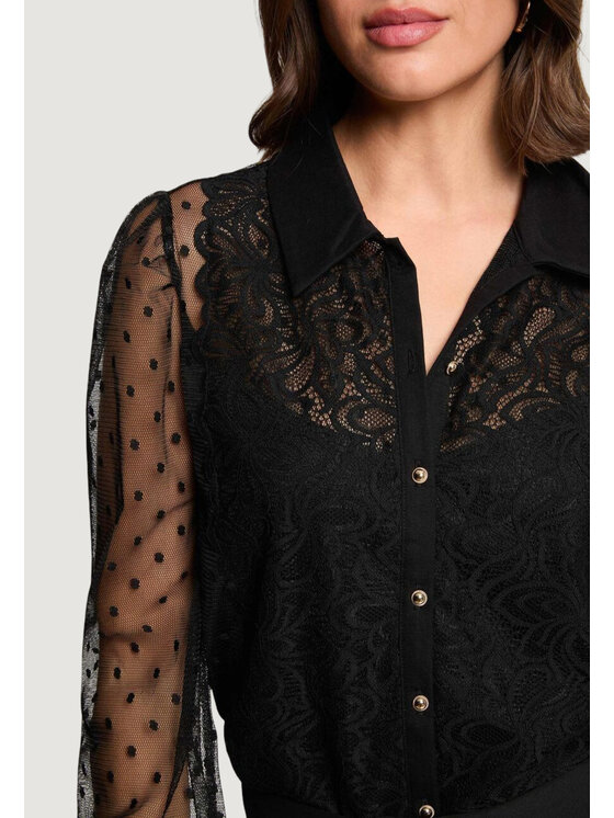 Morgan Morgan Camicia 261-TMUSIC Nero Regular Fit