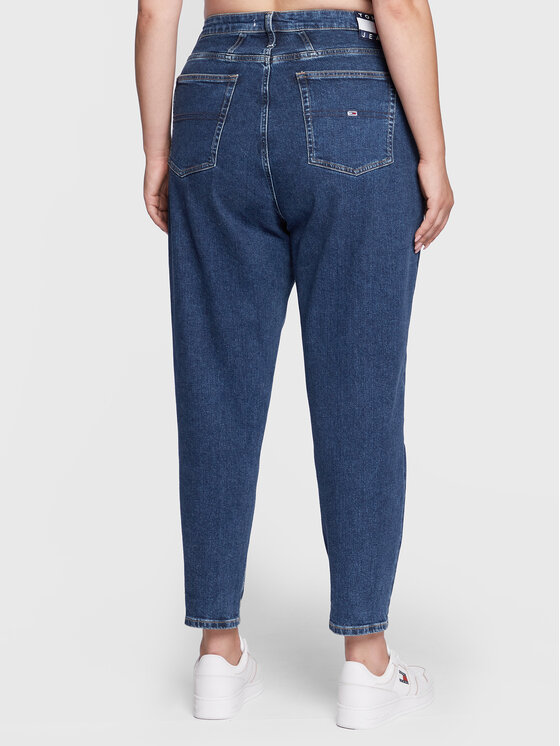 Jeans Mom DW0DW13373 Blu scuro Mom Fit