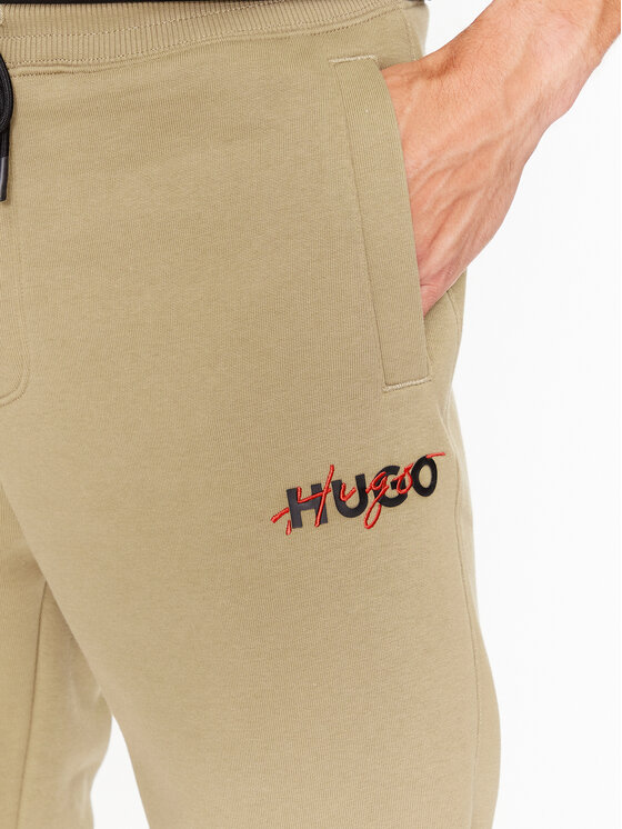 HUGO Hugo Teplákové kalhoty Drokko 50494571 Hnědá Relaxed Fit