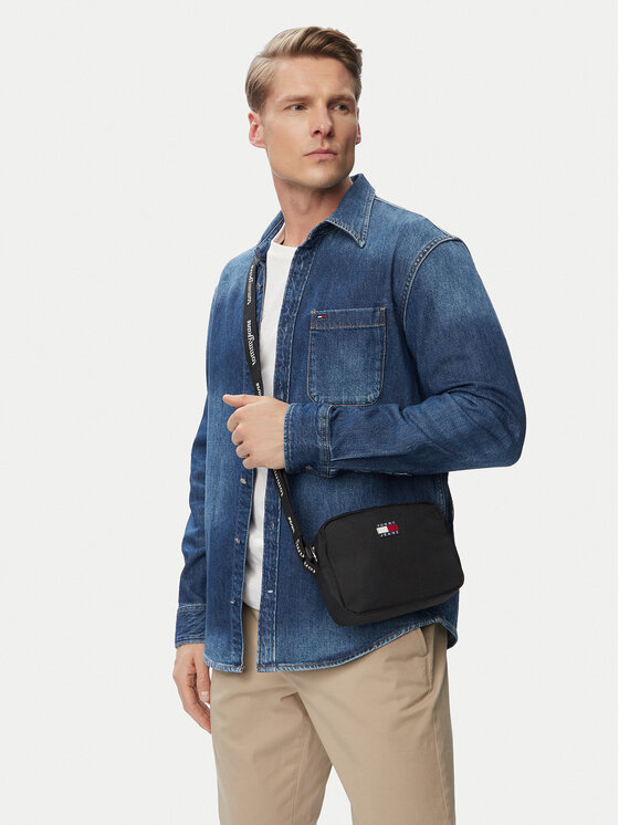 Tommy Jeans Geantă Tjw Ess Daily Crossover AW0AW18769 Negru