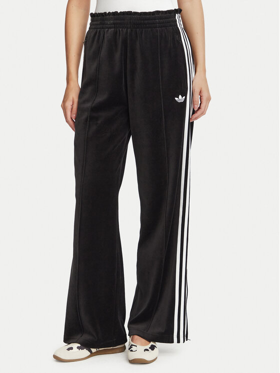 adidas adidas Spodnie dresowe Velour LG4295 Czarny Loose Fit