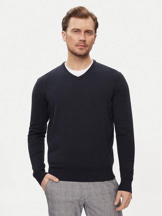 Bugatti Bugatti Pullover 7300 95510 Dunkelblau Regular Fit