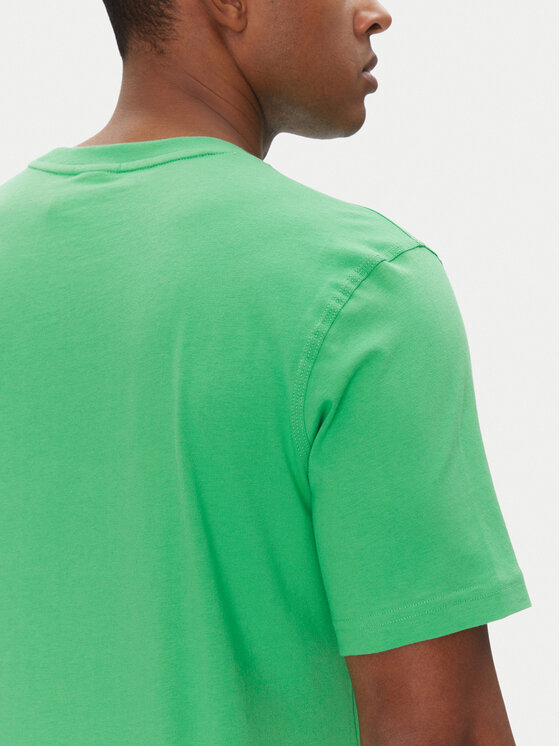 adidas adidas T-Shirt Trefoil Essentials JN0235 Zielony Regular Fit