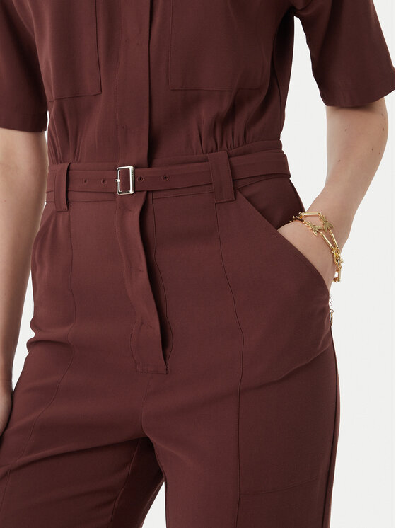 Patrizia Pepe Patrizia Pepe Ολόσωμη φόρμα 2T0099/A573-B887 Σκούρο καφέ Regular Fit