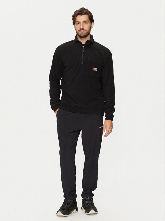 Protest Protest Флісовий реглан Paxton 3711644 Чорний Loose Fit