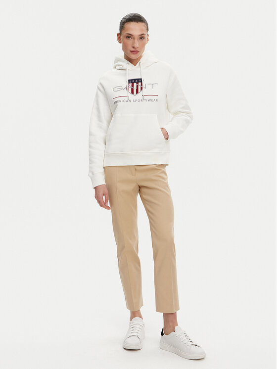 Gant Gant Mikina Archive Shield 4200276 Écru Regular Fit