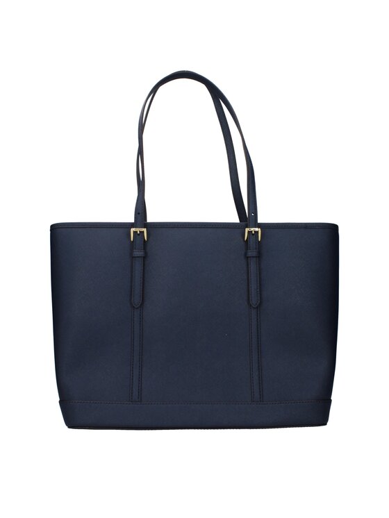 Michael Kors Michael Kors Torebka Blue Leather Shoulder Niebieski jasny