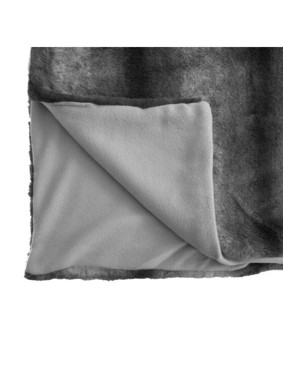 MIAhome MIAhome Koc pled futrzany Grizzli szary 180x230 cm Szary