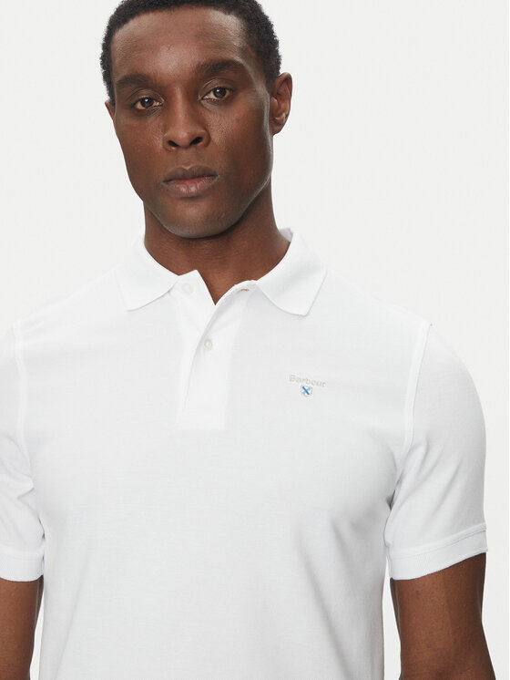 Barbour Barbour Polokošeľa Original Sports MML0358WH11 Biela Tailored Fit