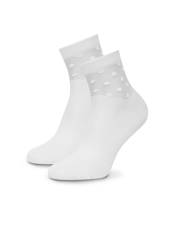 Damskie Skarpety Nine West, Białe, KR/NW/STREET/W/SS25 (2 PACK)