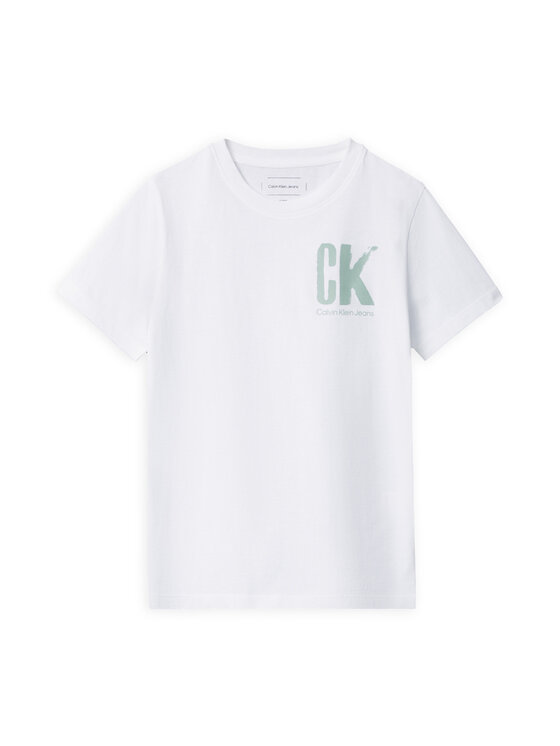 Calvin Klein Jeans Calvin Klein Jeans Majica Surf Graphic IB0IB02447 Bela Regular Fit