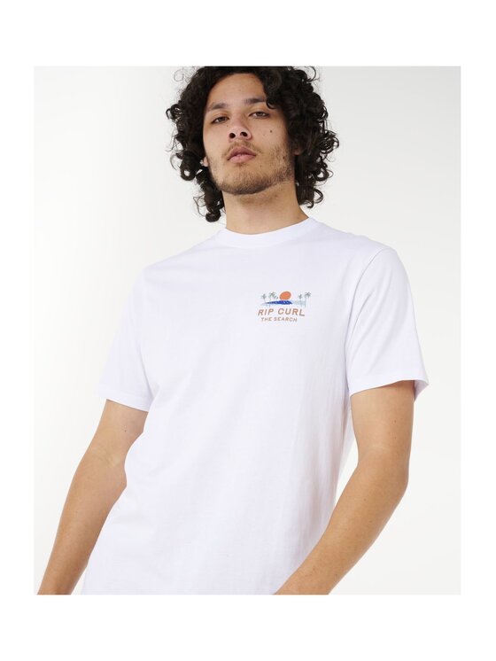 Rip Curl Rip Curl T-Shirt Aots - Cody Welsh Tee Biały Relaxed Fit