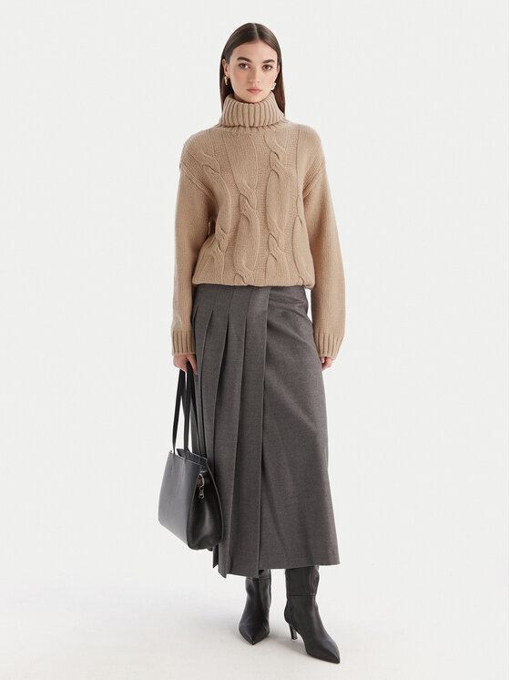 Luisa Spagnoli Luisa Spagnoli Rollkragenpullover Cerema 100250 Beige Regular Fit