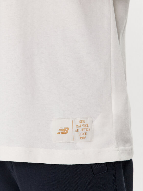 New Balance New Balance Marškinėliai Greatest Hits MT41514 Balta Relaxed Fit