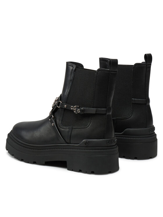PINKO PINKO Kotníková obuv s elastickým prvkem Mia 10 SD0143 P044 Černá