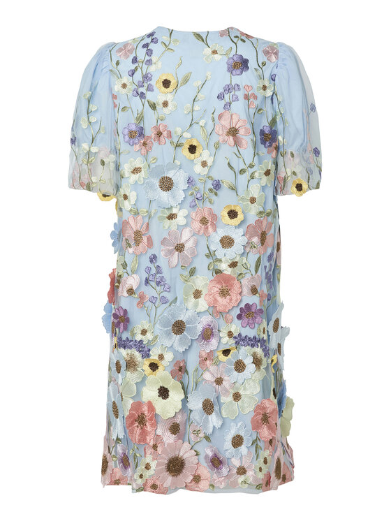 YAS YAS Rochie cocktail Flowering 26037387 Albastru celest Loose Fit