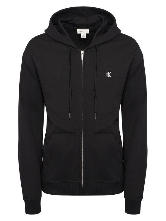 Calvin Klein Jeans Calvin Klein Jeans Džemperis ar kapuci LV04RD240G Melns Regular Fit