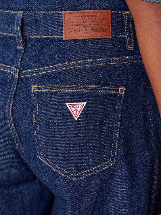 Guess Jeans Guess Jeans Blugi W5BA2T D002A Albastru Wide Leg
