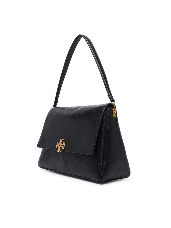 Tory Burch Tory Burch Ročna torba Charlie Quilted Large Shoulder Bag 185805 Črna