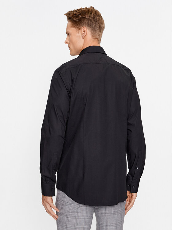 HUGO Hugo Košulja Keidi 50500966 Crna Slim Fit