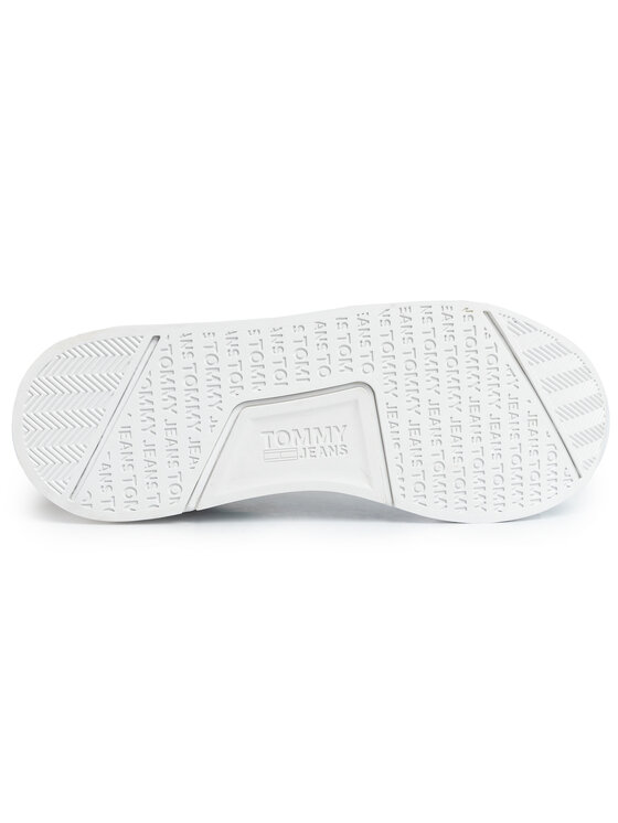 Tommy Jeans Tommy Jeans Αθλητικά Flexi Tommy Jeans Flag Sneaker EM0EM00400 Λευκό