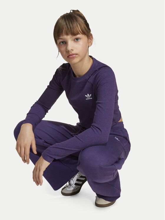 adidas adidas Блуза JW2600 Виолетов Slim Fit