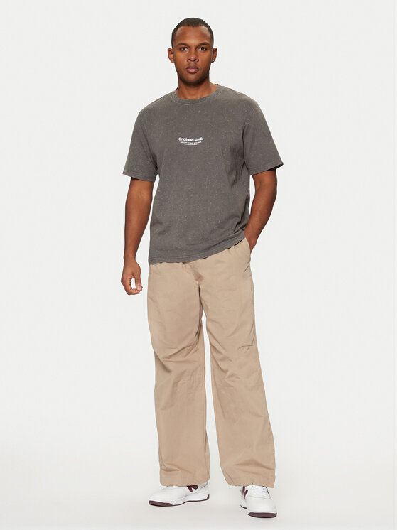 Jack&Jones Jack&Jones T-shirt Vesterbro 12256715 Siva Relaxed Fit