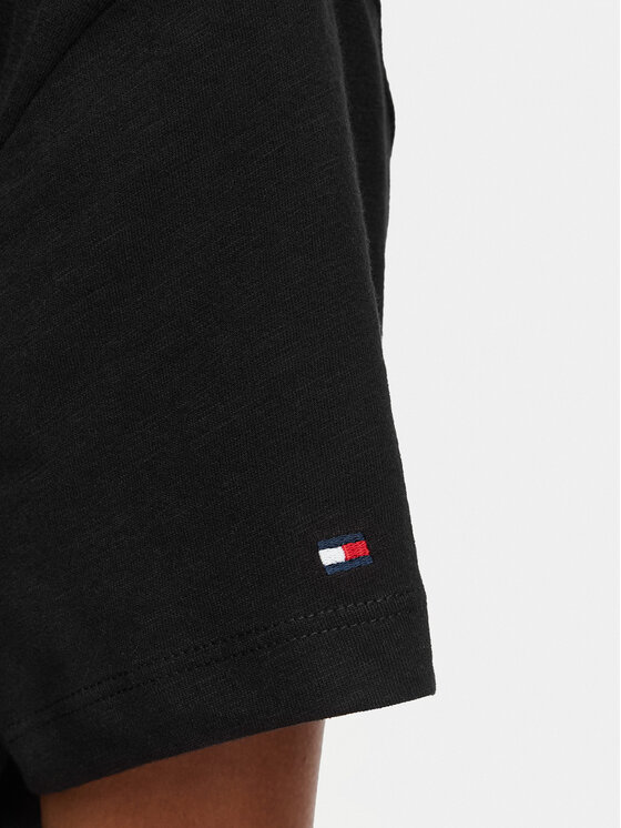 Tommy Hilfiger Tommy Hilfiger Vsakodnevna obleka WW0WW48747 Črna Relaxed Fit