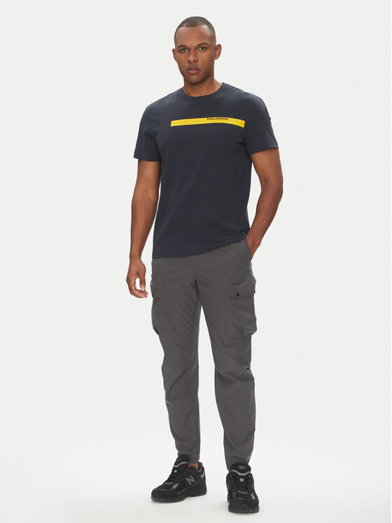 Parajumpers Parajumpers T-Shirt Tape 25SMPMTSIT01 Granatowy Regular Fit