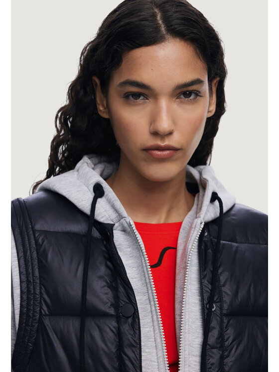 Desigual Desigual Μπλούζα SWEAT_CHALECO Γκρι Sweat Fit