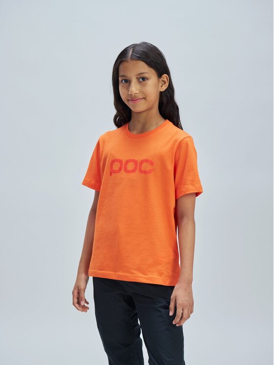 POC POC T-Shirt POC Tee Jr Pomarańczowy Regular Fit