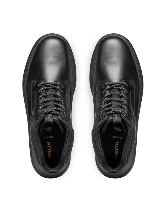 Geox Geox Schnürschuhe U Spherica Ecub-1.1 U56LUB 0FFCQ C9999 Schwarz