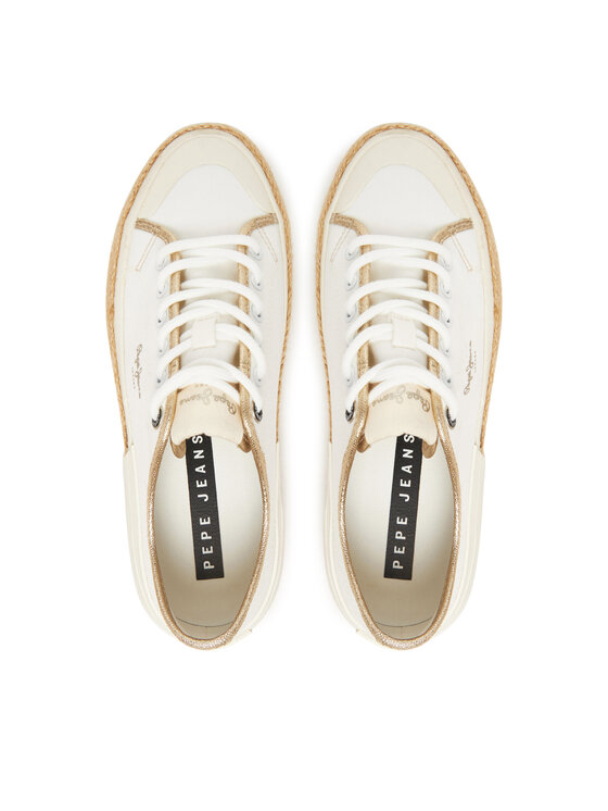 Pepe Jeans Pepe Jeans Espadryle Samoi Mix PLS31595 Biały