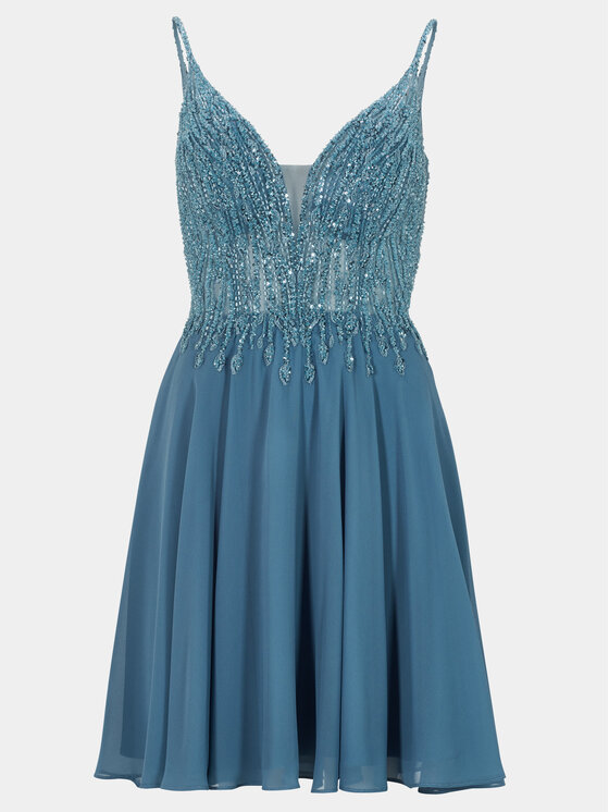 Hey Kyla Hey Kyla Rochie cocktail 5AG003HK Albastru Regular Fit