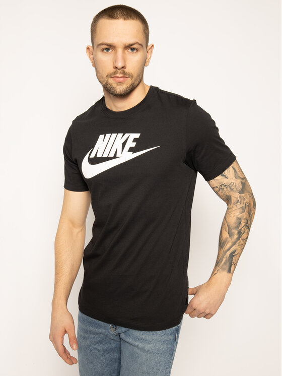 Nike Nike T-Shirt Icon Futura AR5004 Czarny Regular Fit
