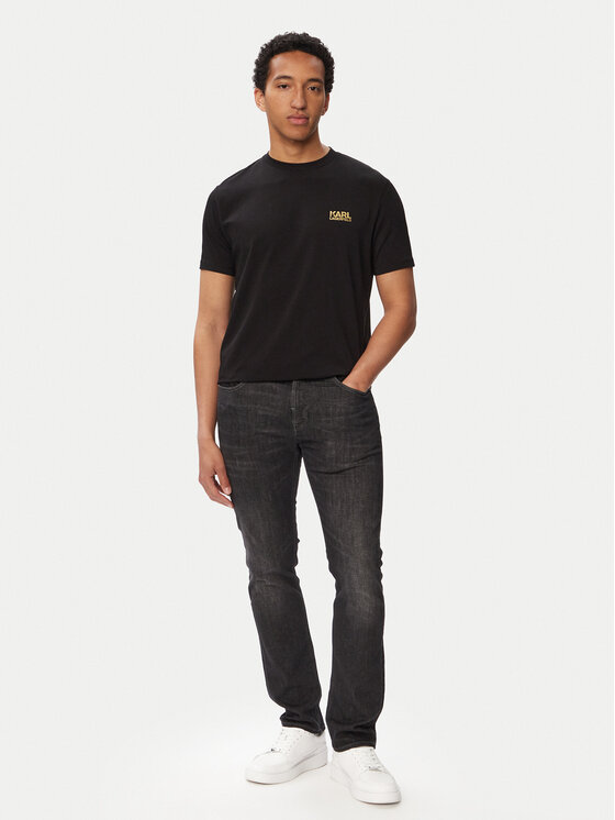 KARL LAGERFELD KARL LAGERFELD Тишърт 755781 563235 Черен Regular Fit