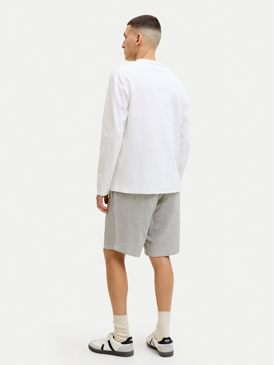 Jack & Jones Jack & Jones Szorty materiałowe Ace Mykonos 12269376 Écru Regular Fit